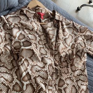 GUESS snake skin blouse!